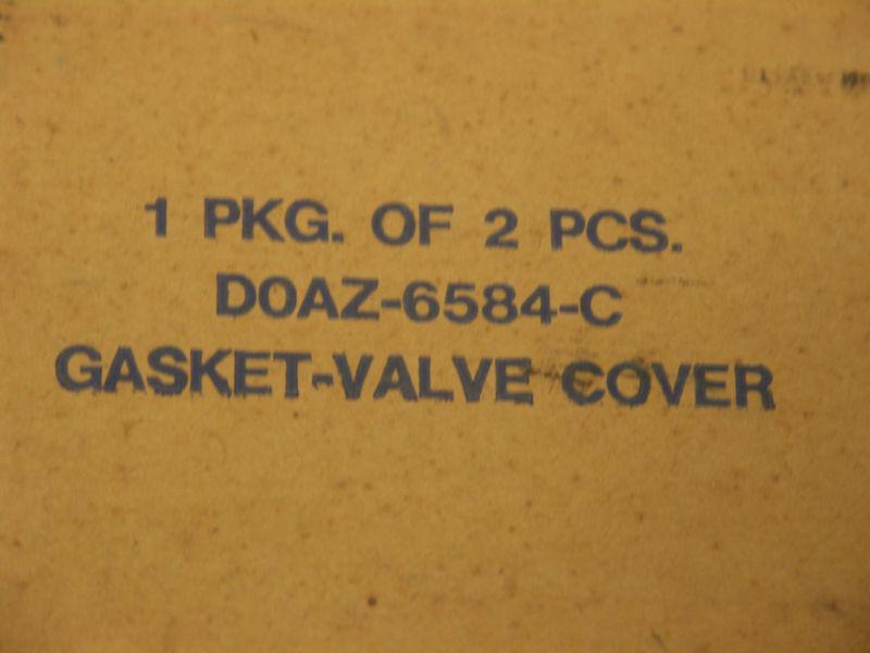 Nos ford d0az-6584c valve cover gaskets ford fe cork pair .150" thick