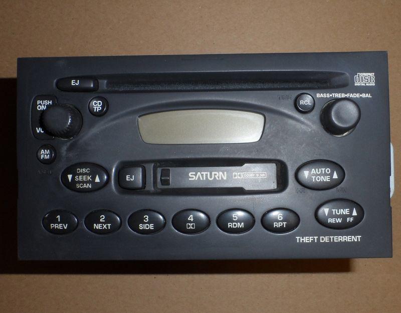 00-03 saturn s-series cd player tape radio tuner cq-jg1161zc