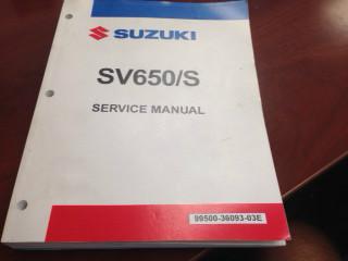 Suzuki sv650 / s service manual