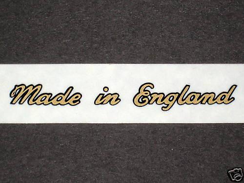 Made in england decal triumph norton bsa matchless ajs peel and stick vinyl