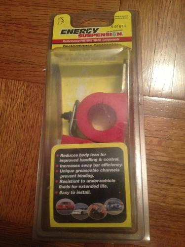 New energy suspension 9.5161r red polyurethane front rear sway bar bushings 1"