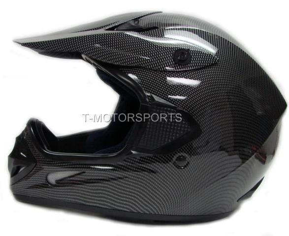 Carbon fiber dirt bike off-road atv motocross helmet mx gear~l