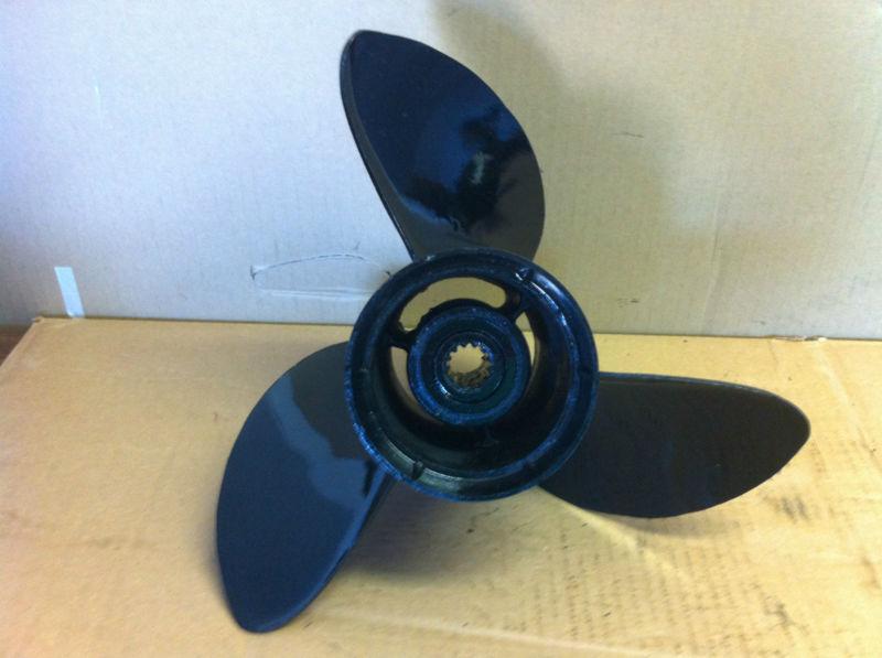 Clean used johnson or evinrude stainless propeller 13 x 19 13 spline