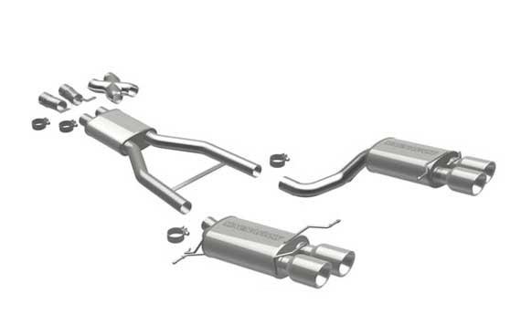 2006-2010 5.0l bmw m5 magnaflow 2.5" stainless cat-back exhaust with tip 16859