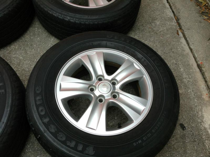 08 09 10 vue 12 impala 16" silver 5 spoke tires rims wheels oem rims set 7054