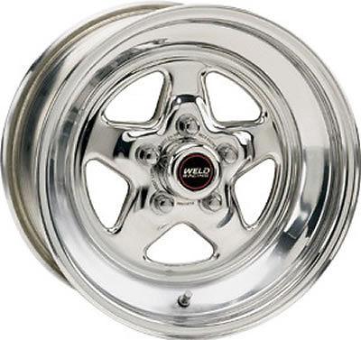 Weld racing prostar polished wheel 15"x6" 5x4.75" bc set of 4