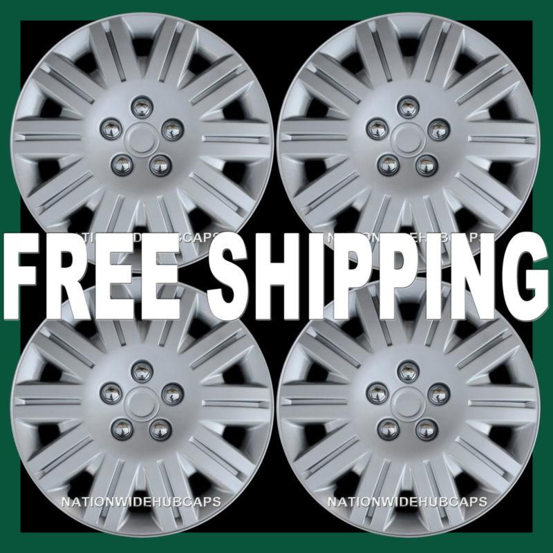 Set of 4 15" hub caps full wheel covers rim cap lug cover hubs for steel wheels