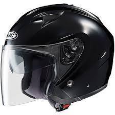 Hjc helmet is-33 open face motorcycle street clear visor with sun shield 3/4 new