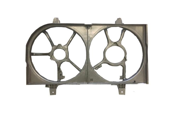Ac condenser radiator cooling fan shroud 2003-2006 2004 2005 honda accord l4