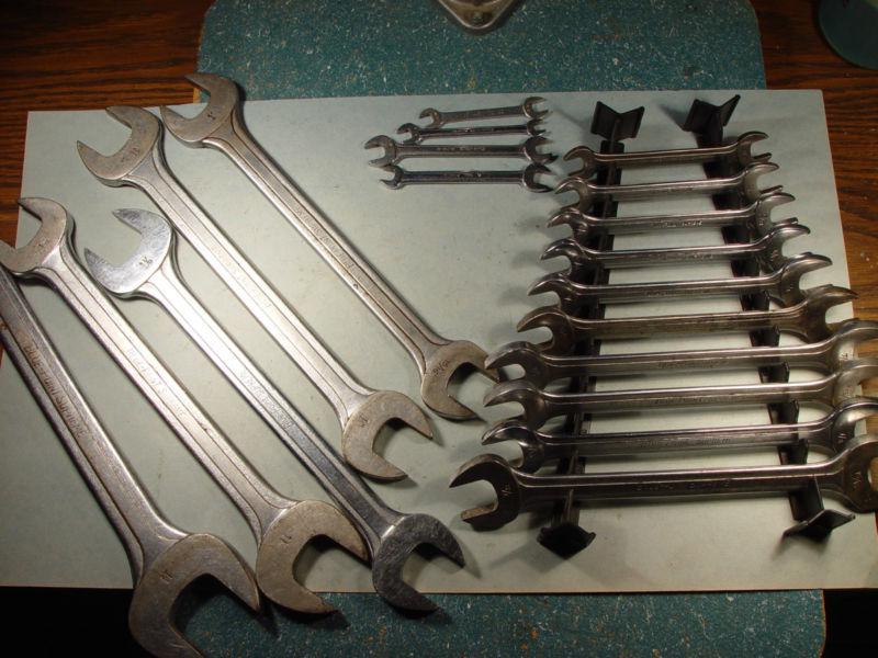 Huge bluepoint open end wrench set, 19 pcs with free shipping  a snap on company