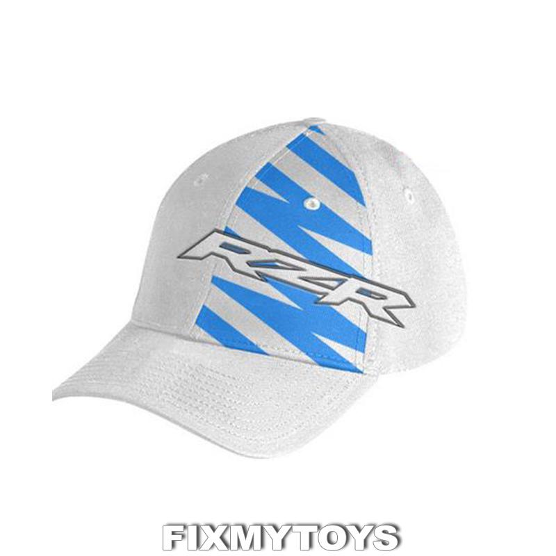 Oem polaris womens rzr shiloh ridge white & blue baseball cap one size fits most