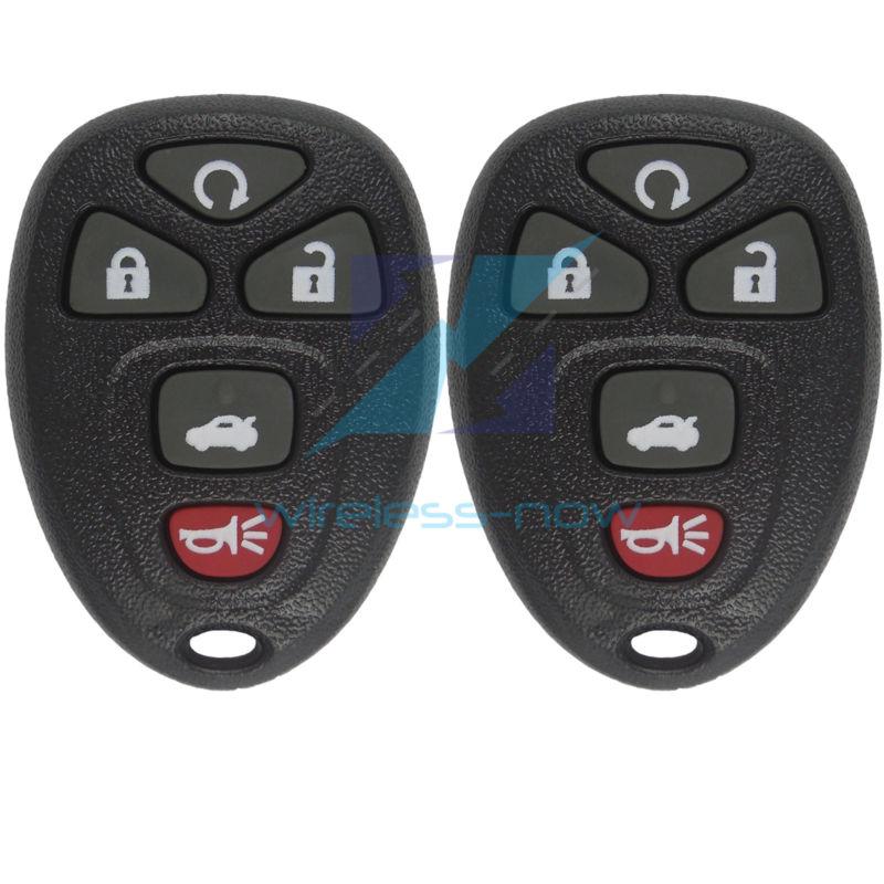 New pair replacement remote start keyless entry key fob transmitter clicker