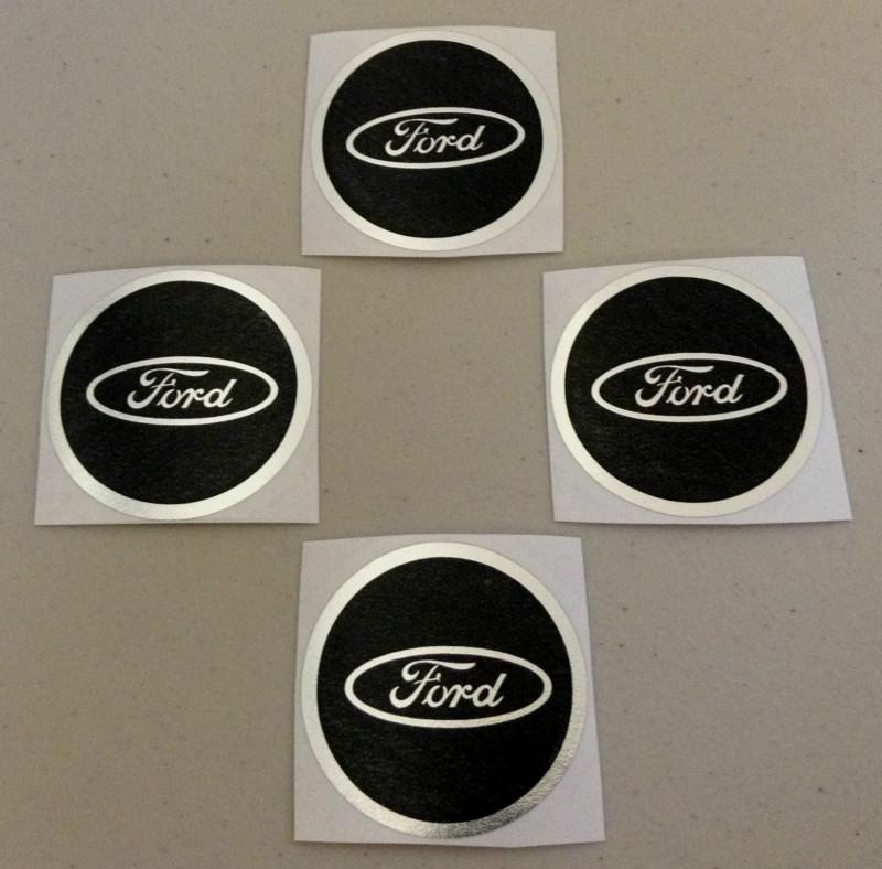 4 new black ford wheel center cap decals stickers emblem badge nameplate