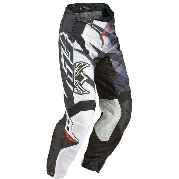 Black/white w36 fly racing kinetic inversion pants 2013 model