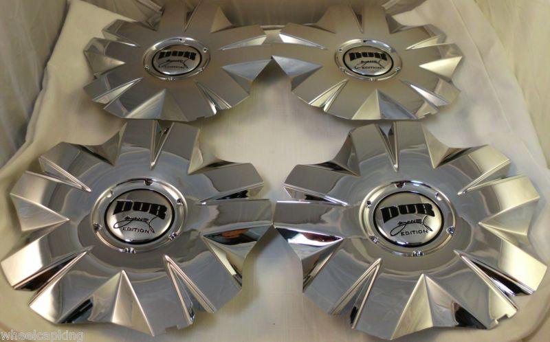 Dub wheels zane edition chrome custom wheel center cap caps set of 4 # 6630-55