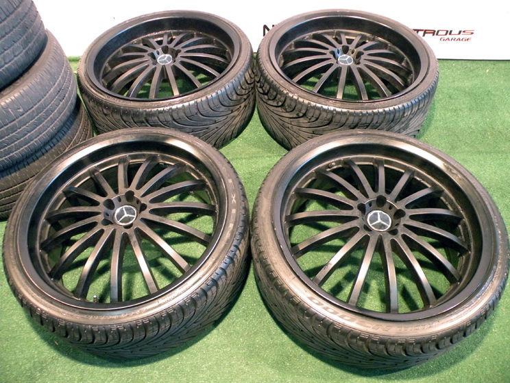 22" mandrus millennium wheels mercedes s cl class s550 s600 cl550 cl600 tires