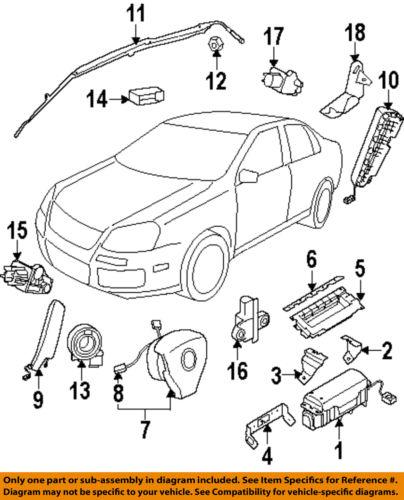 Volkswagen oem 1k0959651a air bag-front impact sensor