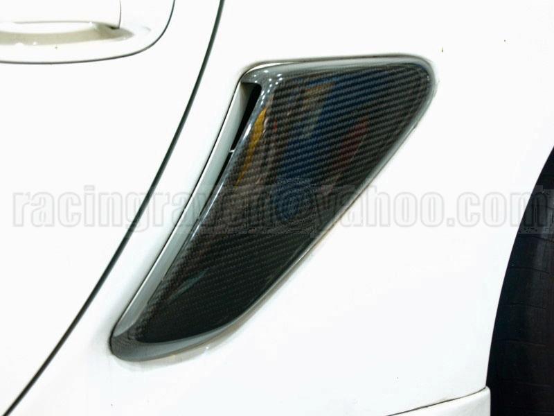 Carbon fiber 06-11 cayman / boxster 987 side air intakes vents scoops grilles