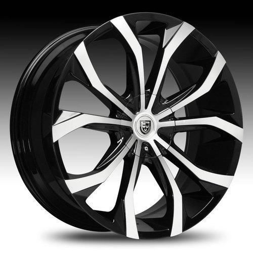 30" lexani lust black mach chrome chevy tahoe saburban silverado 1500