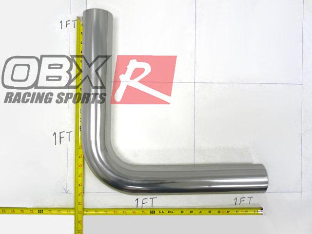 Obx aluminum tube 4" 4.00 4 inch" 90° length 32" w/o holes & nipples