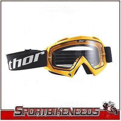 Thor enemy yellow black white motocross goggles new