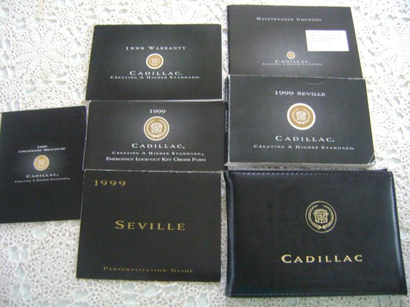 1999 cadillac seville owners manual and factory case