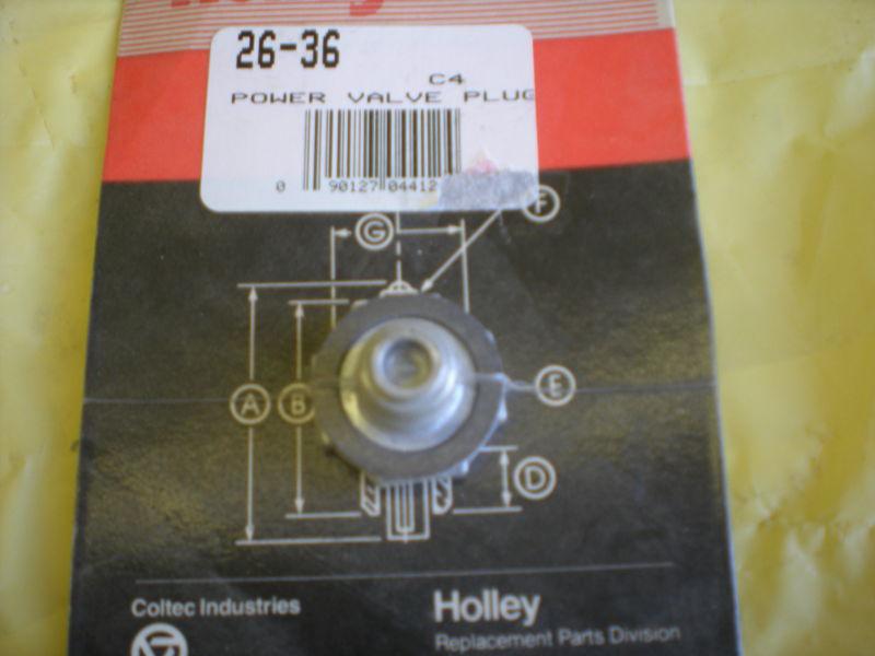 2 holley # 26-36 power valve plugs