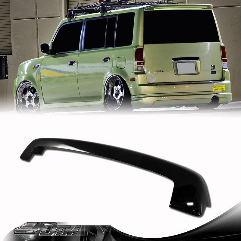 2004-2006 scion xb black painted fiberglass roof spoiler wing