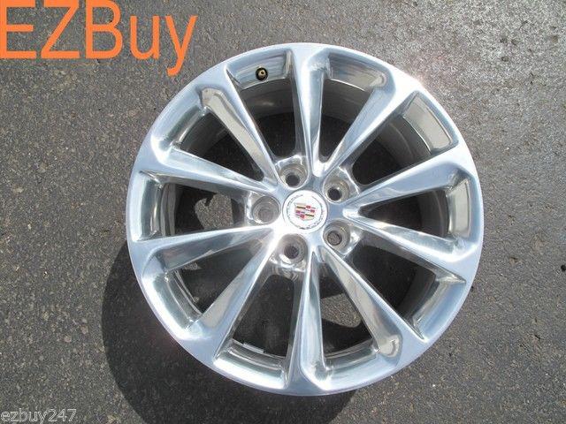 19" cadillac xts 2013 factory original polished wheel rim 4696 052101 