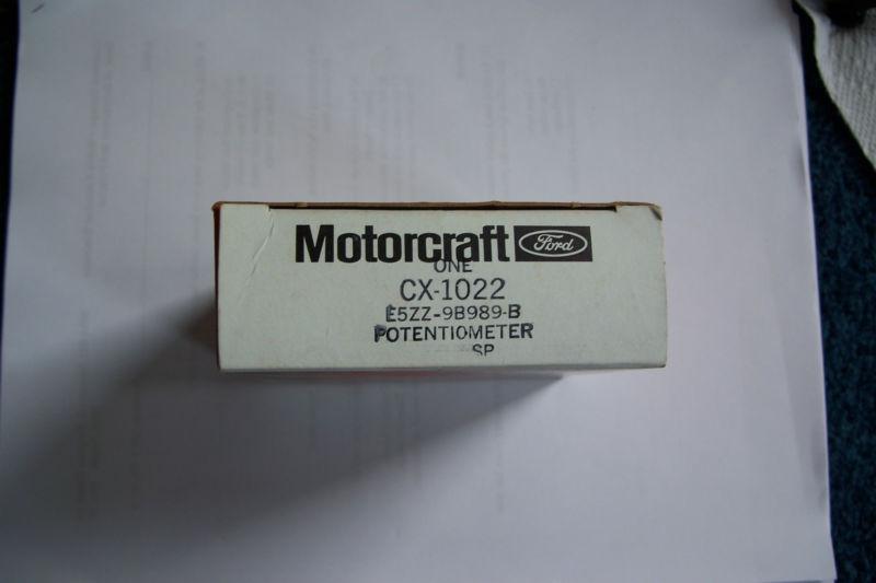 Nos ford motorcraft cx-1022 potentiometer  e5zz-9b989-b fits mustang & ???