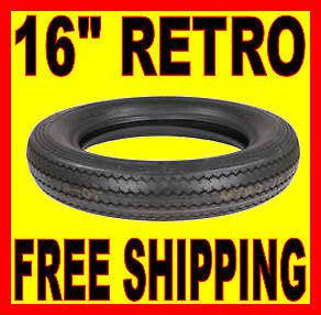 Shinko 16" mt90-16 retro blackwall front or rear tire harley bobber custom