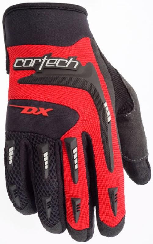 Cortech dx 2 red medium textile youth motorcycle dirt bike gloves med md m