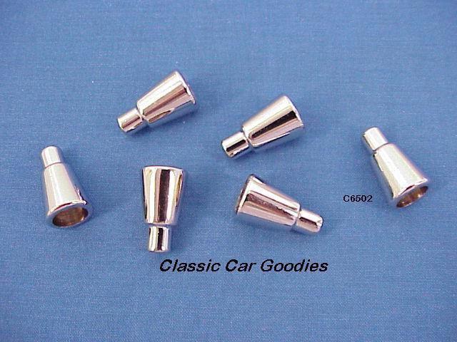 1965 chevy tail light center bullets (6) impala caprice