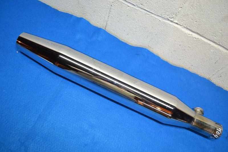 T0484a oem chrome tapered muffler harley softail 64708-08 softail fatboy fxst 