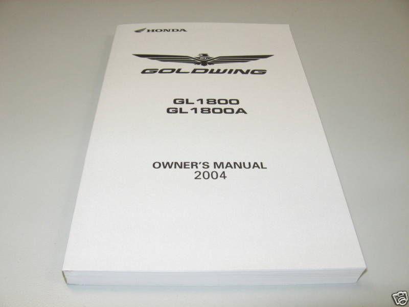 New owners manual 2004 gl1800 goldwing genuine honda oem #l18