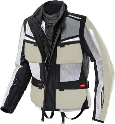 New spidi net force adult mesh jacket, ice/black, med/md