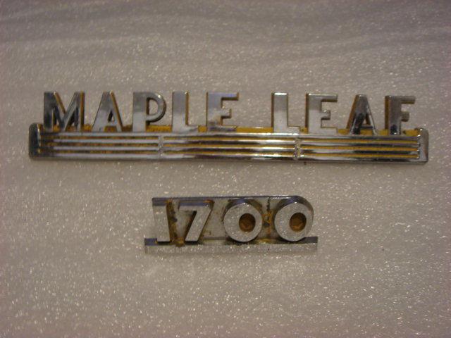 Rare 1930's 1940's 1950's maple leaf truck emblem chevrolet gm 1700 1947-55