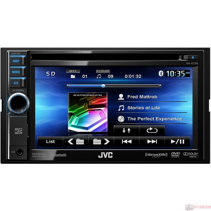 Jvc kw-nt300 6.1 inch car navigation with dvd player/usb/aux/cd/am/fm new