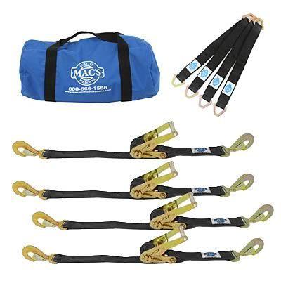 Ultra pack black ratchet straps axle straps storage bag 10000 lb. strap rating