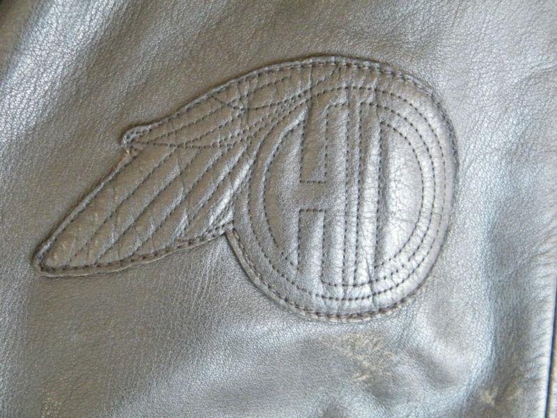Vintage harley-davidson leather motorcycle jacket - womens size 42