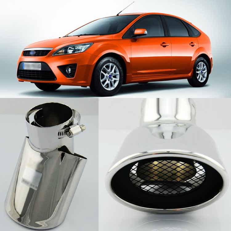 Inlet t304 stainless steel exhaust muffler tip for 4 doors ford focus 2006-2011