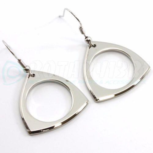 Rotor shaped hoop earrings nickel free - rotary rx7 rx8 rx2 rx3 rx4 12a 13b 20b