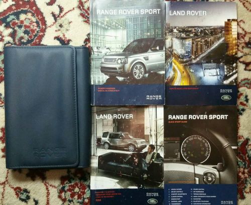 2011 range rover sport owners manual complete set with case