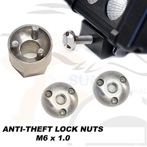 Lite-way m6 premium stainless steel anti-theft locking nuts security hardware
