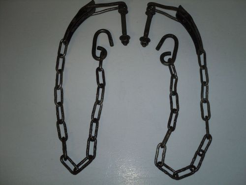 Vintage truck tailgate chains w/ great rat rod patina - ford chevy international