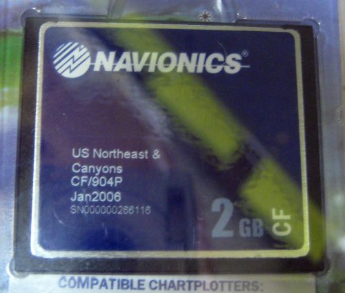Navionics chart card us northeast &amp; canyons cf/904p jan 2006