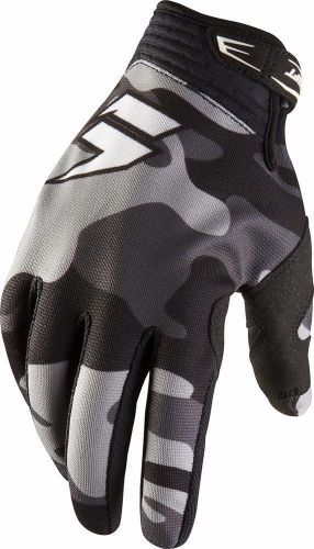 Shift mx racing adult recon gloves motocross atv bmx black camouflage large\\