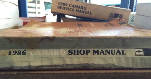 1986 chevrolet camaro shop service repair manual