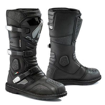 Forma italy leather boots terra off road adventure mx leather boot black - new