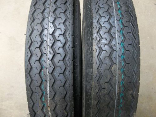 Two 530x12, 530-12 boat utility trailer tubeless tires load range c